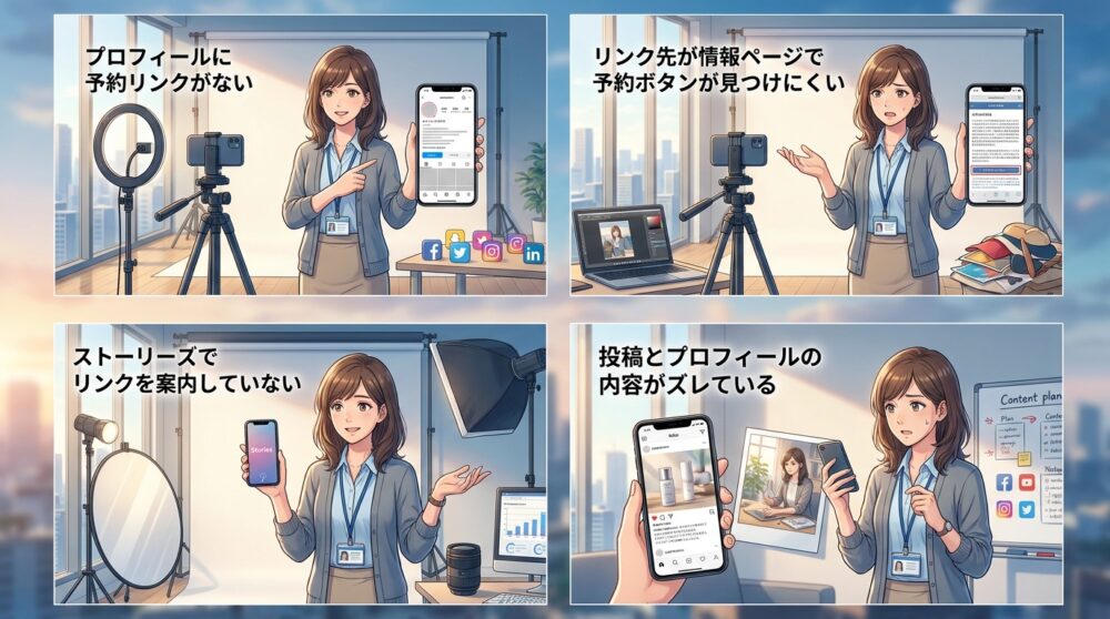 フォロワーは増えても問い合わせに至らない導線切れ