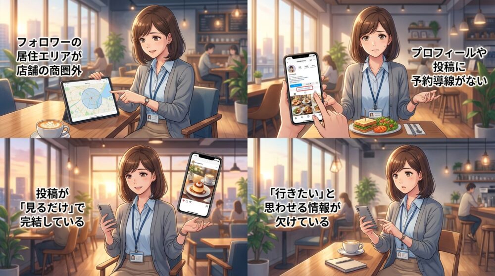 フォロワー数だけ増えても予約が入らない構造