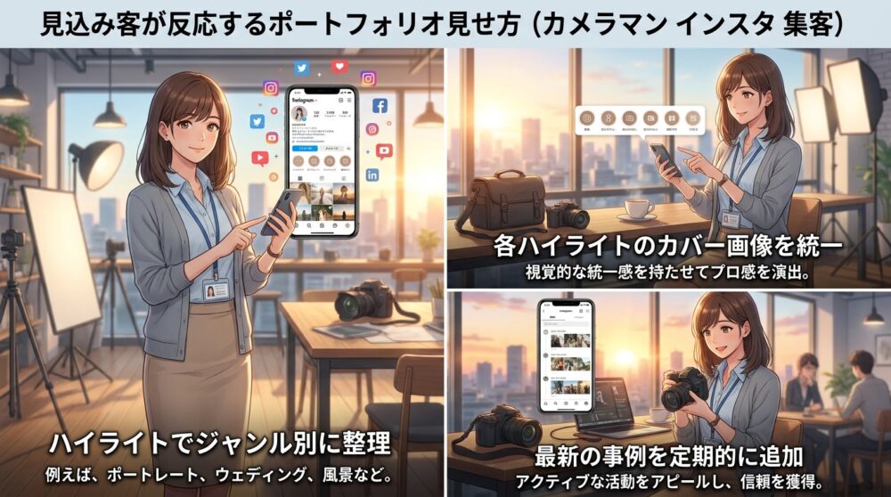 見込み客が反応するポートフォリオ見せ方