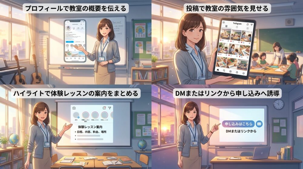 体験から入会までの流れを設計しておく