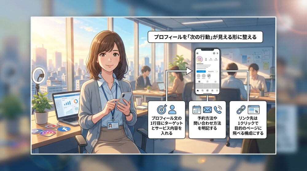 プロフィールを「次の行動」が見える形に整える