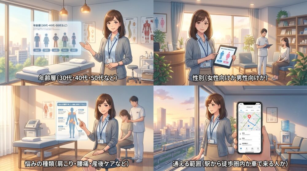 誰に来てほしいのか、商圏内のターゲットを絞り込む