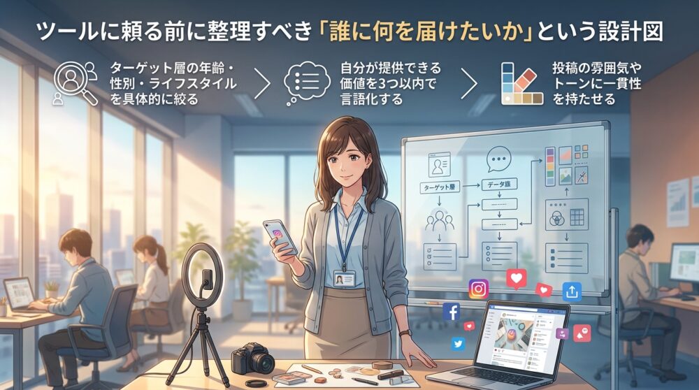 ツールに頼る前に整理すべき「誰に何を届けたいか」という設計図