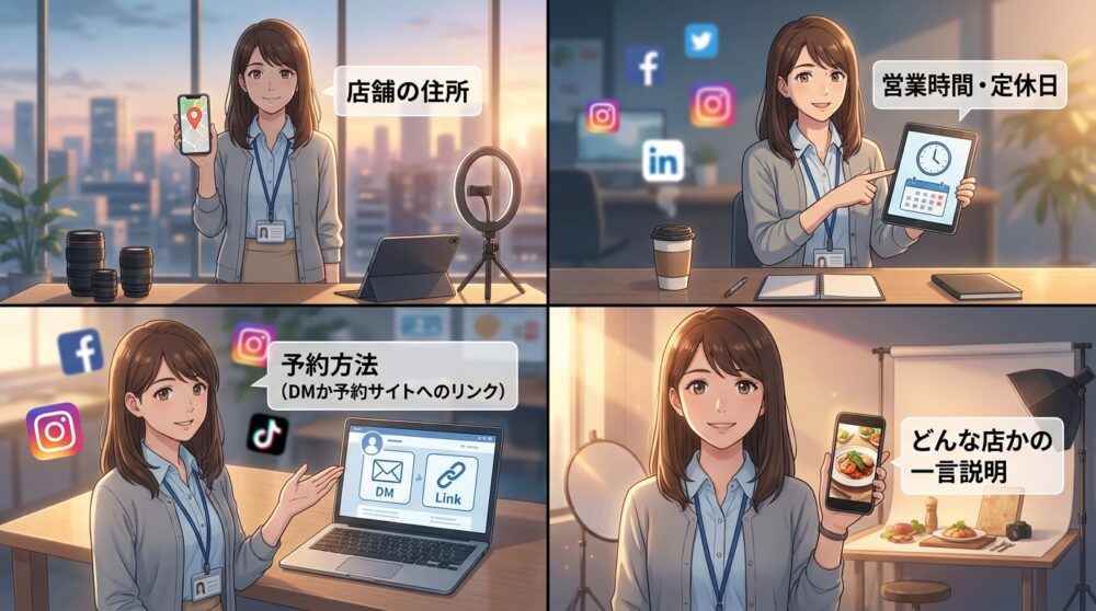 プロフィール欄に「次の行動」が設計されていない