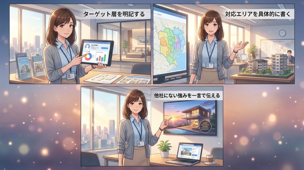 プロフィール欄で「誰のための・どんな不動産屋か」を3秒で伝える
