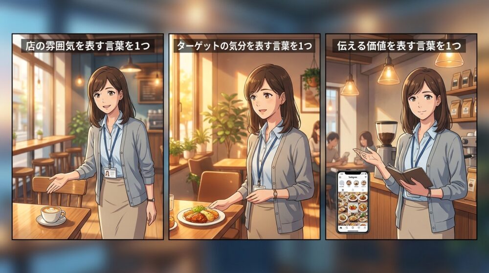 店の「らしさ」を3つの言葉で定義しておく
