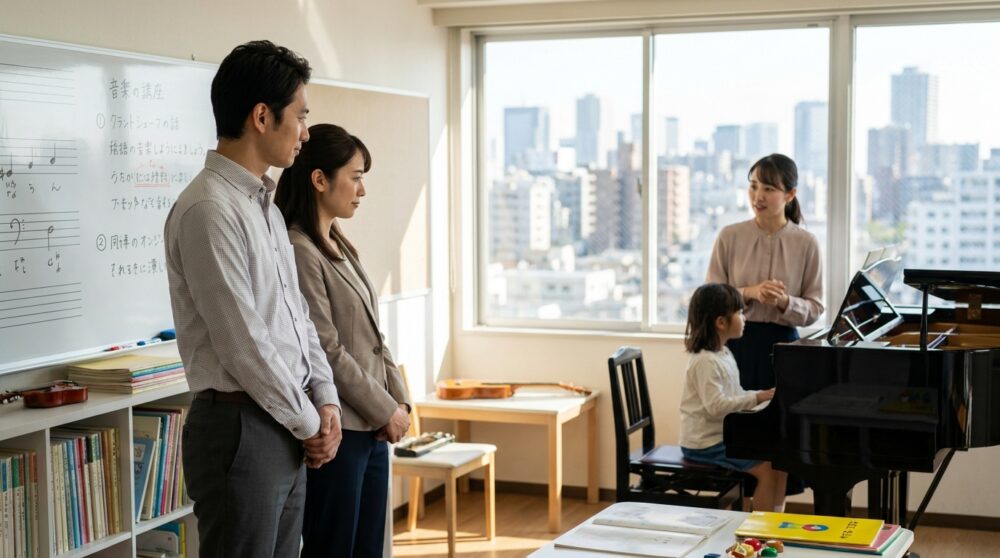 体験レッスンに来た保護者が入会を決める前に見ているもの