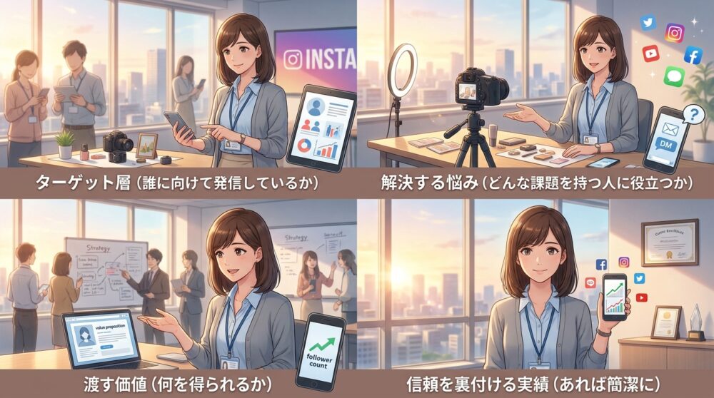 プロフィール文には