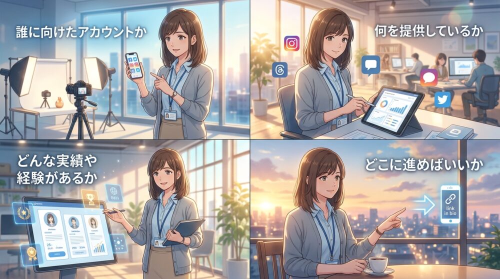 プロフィール設計が甘いと導線が途切れる