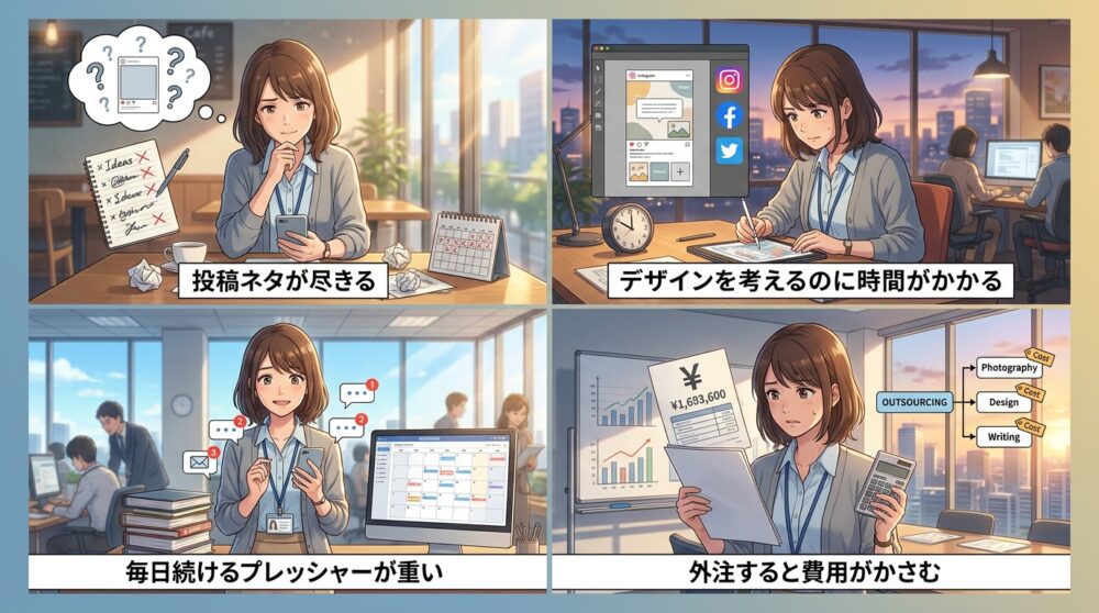 コンテンツを作り続ける負担が想像以上に重い