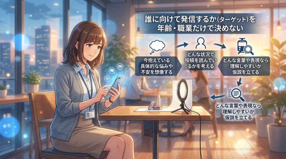 誰に向けて発信するか(ターゲット)を年齢・職業だけで決めない