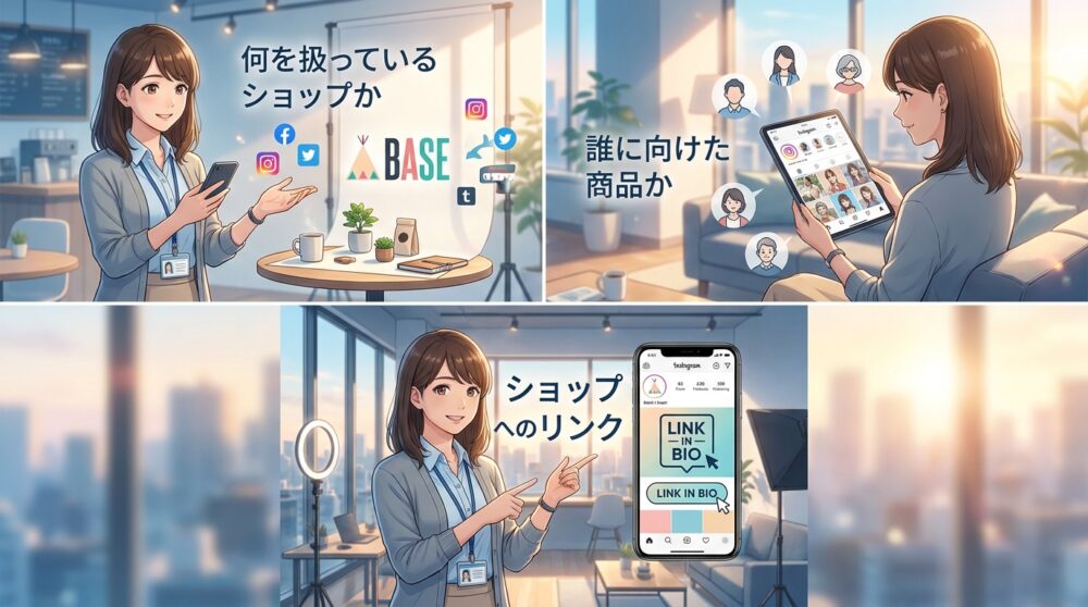 プロフィール欄に入れる3つの要素