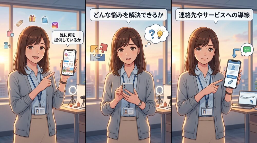 プロフィール欄に入れる3つの必須要素