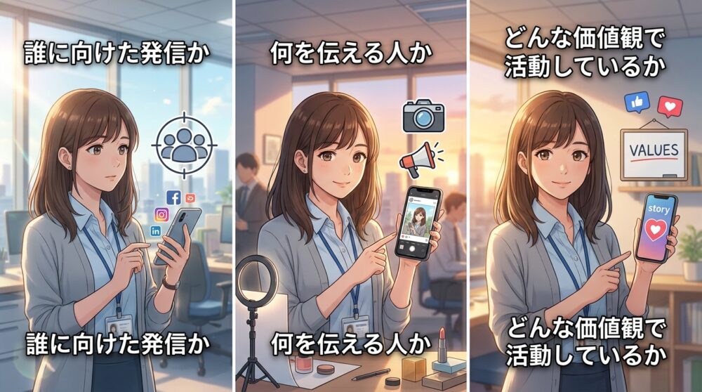 プロフィール文に書くべき3つの要素