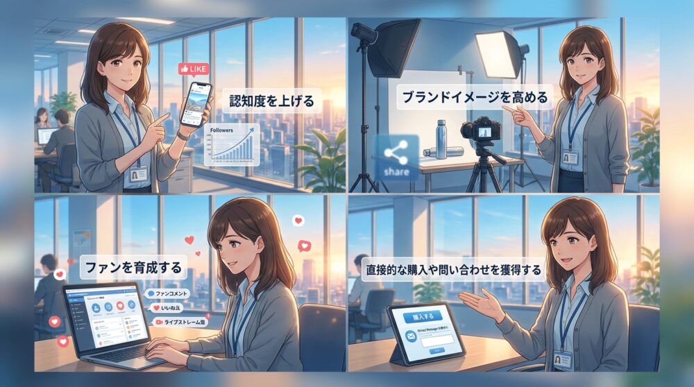 自社にとってのSNSの役割を明確にする